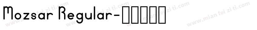 Mozsar Regular字体转换